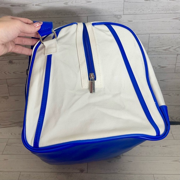 Dolce & Gabbana White and Blue Canvas Duffel Bag - Picture 3 of 16